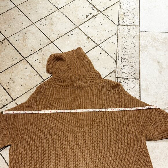 Calypso St. Barth Women’s Turtleneck Tunic Sweater — Tan, Size M - Picture 6 of 10